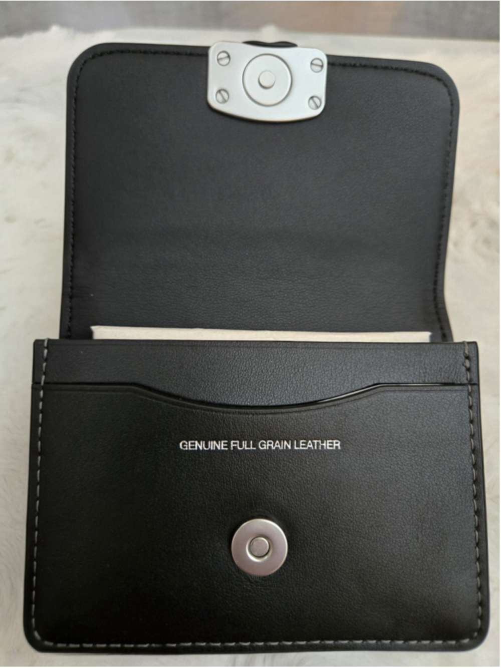 NWOT Coach Bandit Matte Black Card Case - Picture 4 of 6